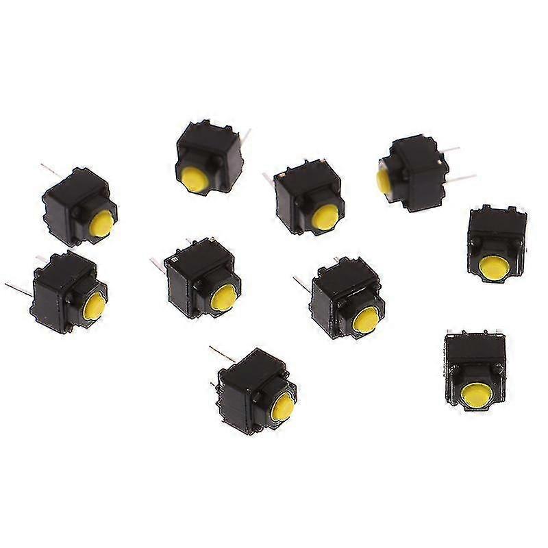 10stk Mute Button 6 * 6 * 7.3mm Silent Switch Micro Mouse Button Switch