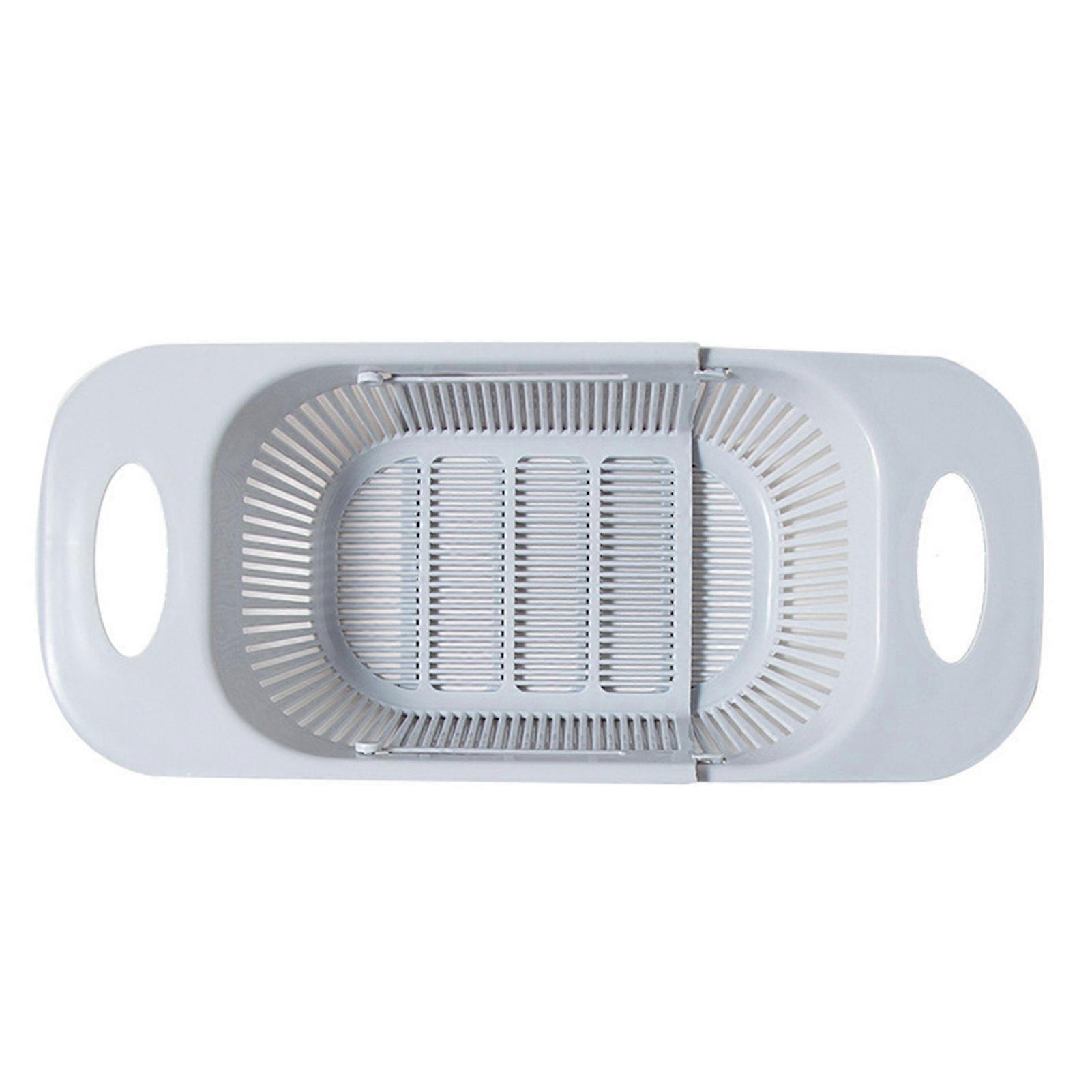 Multifunctional Kitchen Sink Strainer Telescopic Sink Drain Basket Rectangular Wash Vegetable