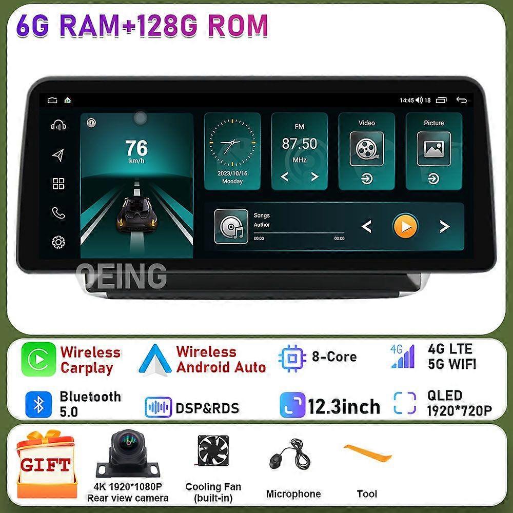 12.3 Inch For Peugeot 208 2008 1 2013 - 2020 Android Car Radio Multimedia Video Player Gps Navigation Built-in Carplay Bt5.0 Rds