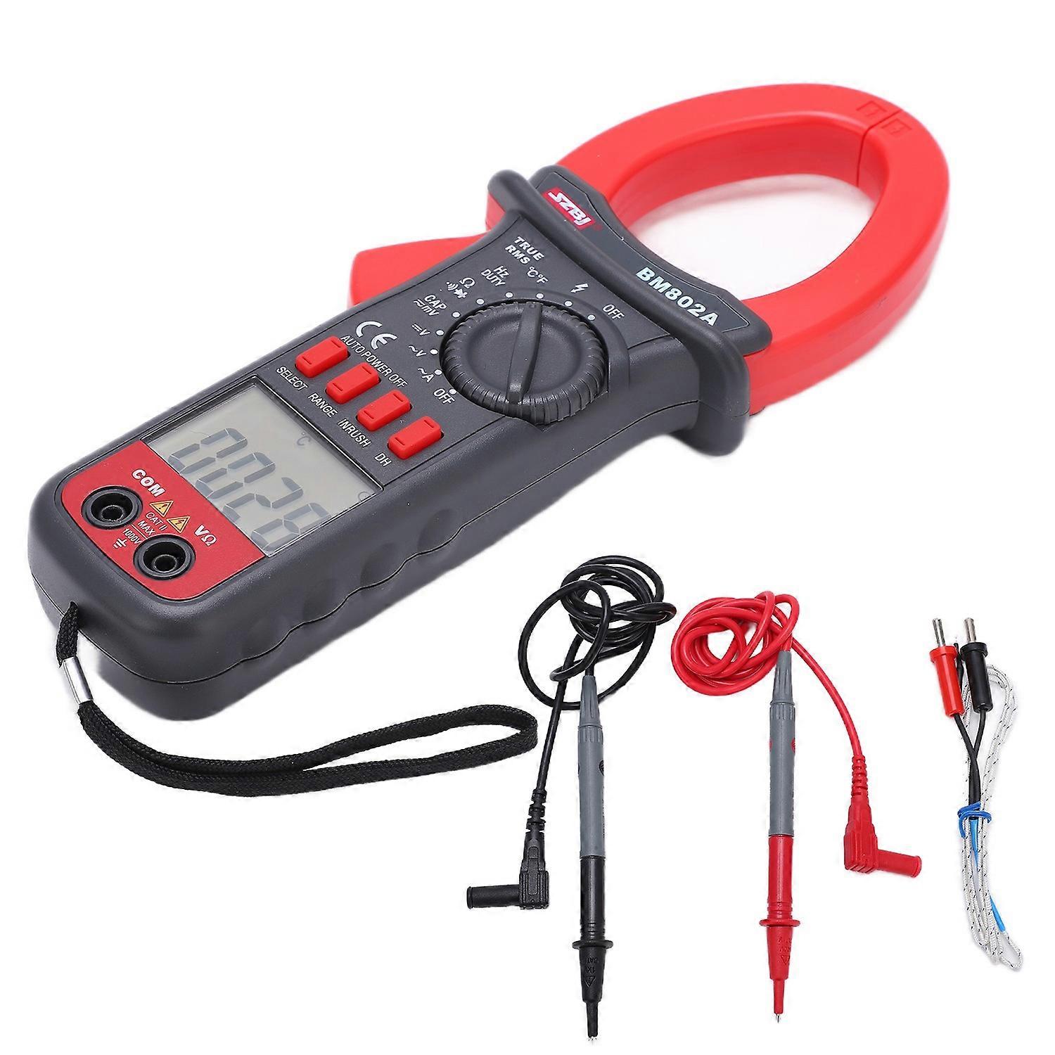 BM802A Digital-Multimeter Auto Range LCD Stromzange AC DC Spannung Widerstand Kapazität Te