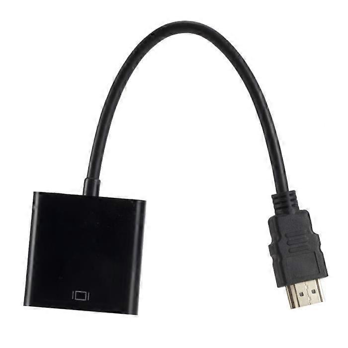 HDMI to VGA Adapter - MOONMINI - Black - 1080p - Video Signal Conversion - PC/HDTV