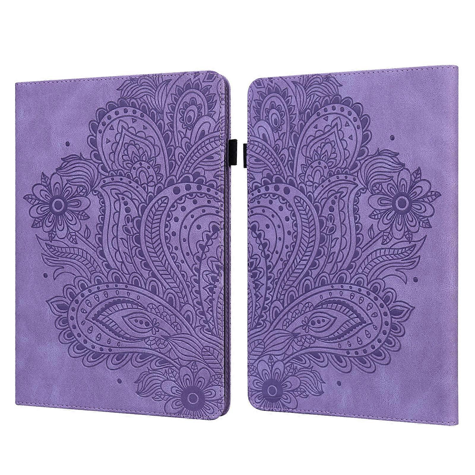 For Amazon Kindle Parperwhite 5 2021 11th Gen. Peacock Embossed Pattern Leather Tablet Case