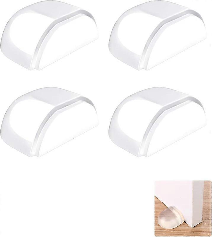 Selbstklebender Türstopper, durchsichtiger Bodentürstopper aus Acryl, ohne Bohren, Duschtürstopper für den Wandschutz, Türpuffer