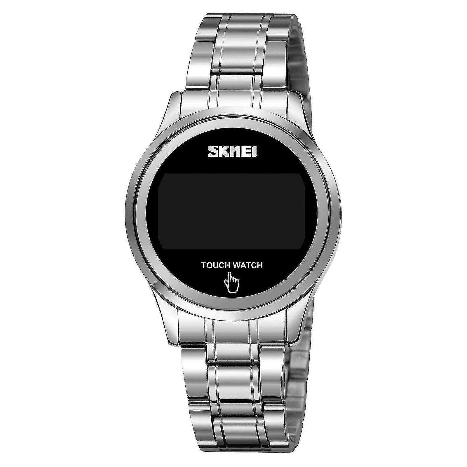 Skmei 1737 Dial Digital Display Touch Electronic Watch Silver