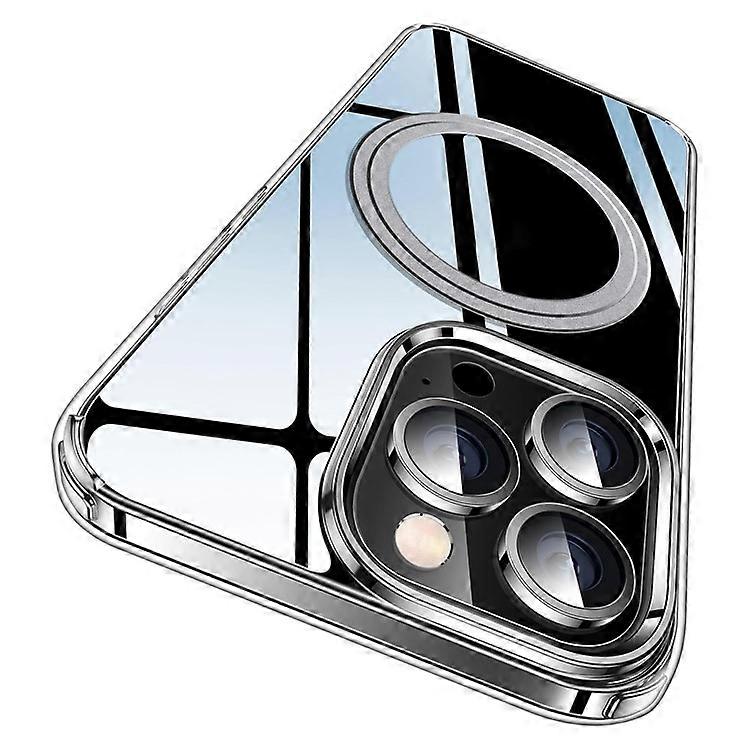 Compatible For iPhone 16 Pro Phone Case Compatible with MagSafe TPU+PC Clear Back Cover