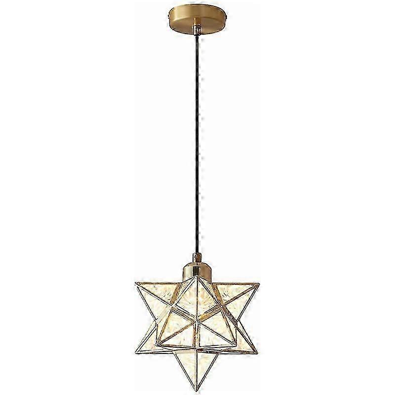 Lustre morave Lampe suspendue transparente (or)