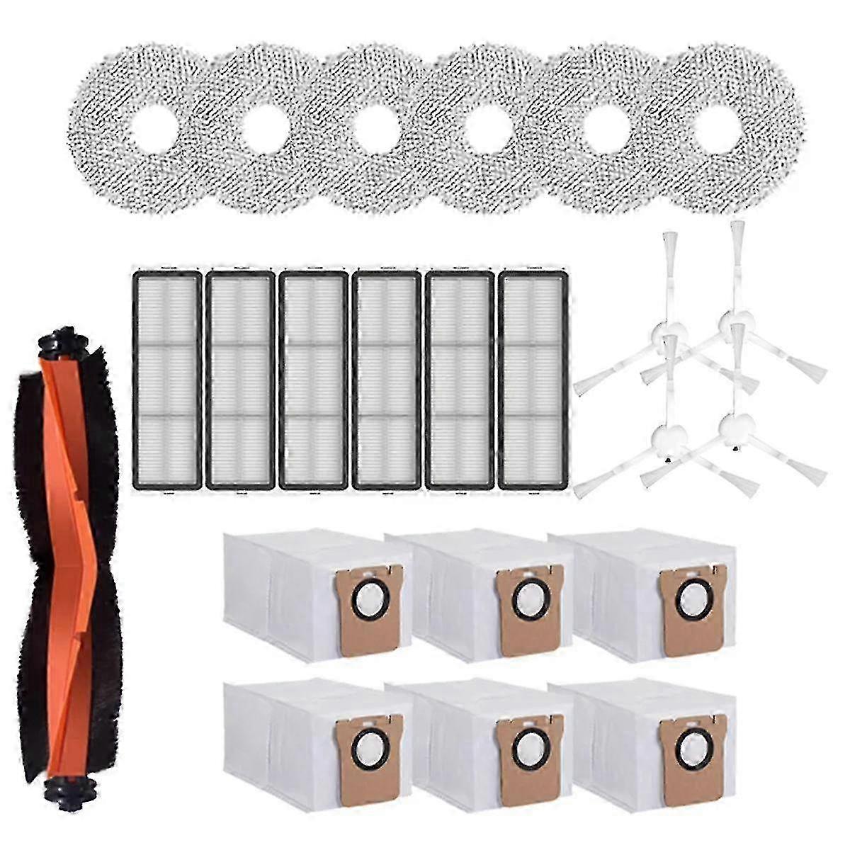 För X20+/X20Plus Robotdammsugare Tillbehör Rulle Sidoborste Filter Moppdynor Dammsugarpåsar Repla f26