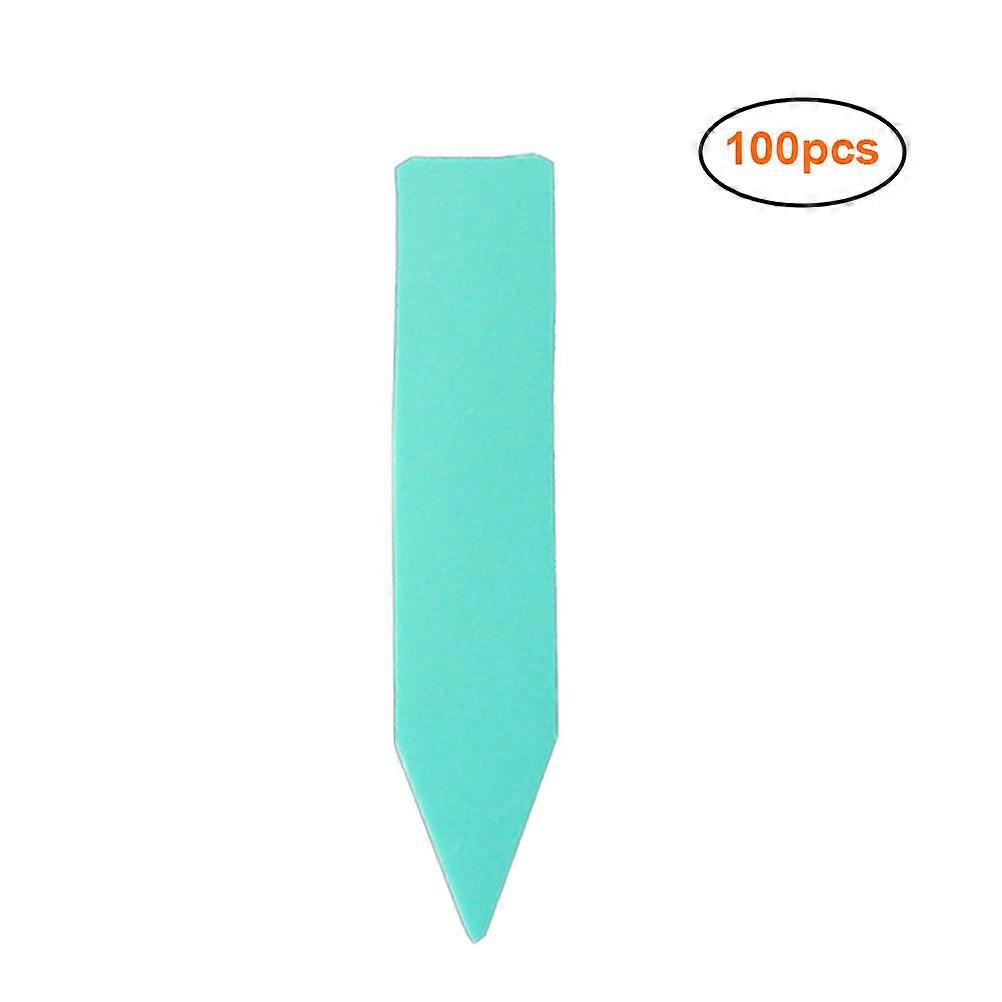 100 pcs Gardening Label Plastic Insert Plant Labels Ground Inserting Signs Tags