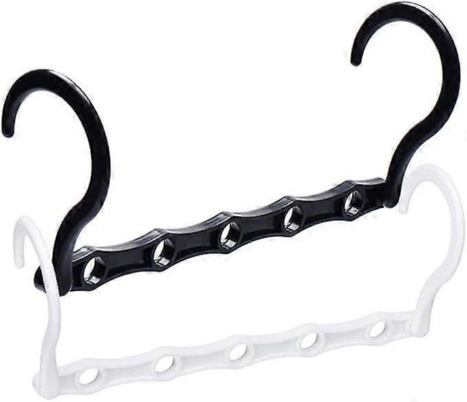 10Pcs 5 Holes Magic Hangers Space Saving Multifunctional Durable Foldable Rotatable Clothes Hanger for Home Drying