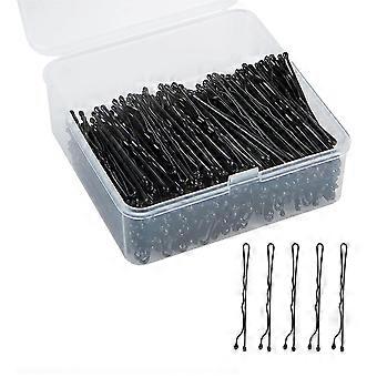 400Pcs Épingles à Cheveux Noires, Épingles à Cheveux pour Femmes, Épingles pour Cheveux Épais Cheveux Fins et Tous Types de Cheveux, Épingles à Cheveux avec Étui