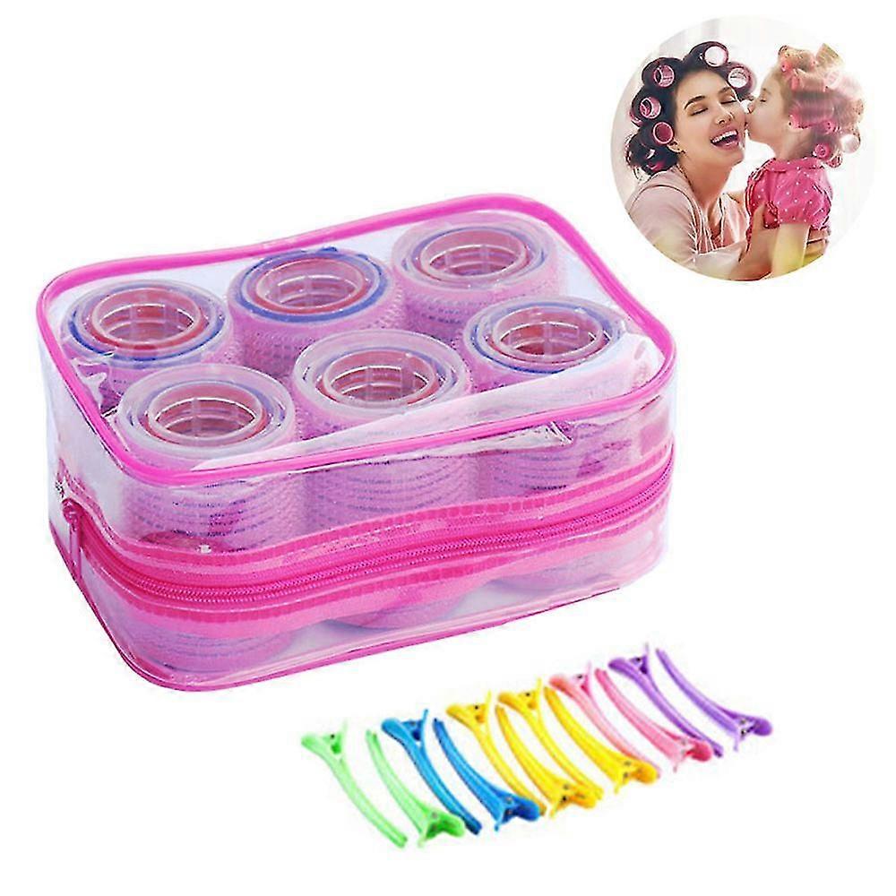 Self Grip Hair Rollers Set,with Hairdressing Curlers