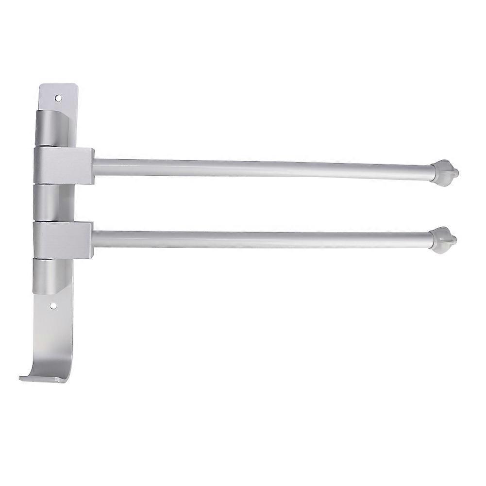 Multifunctional Rotatable Towel Rack Holder Hanger for Bathroom - Adjustable Stainless Steel Bath Accessory, Space-Saving Design