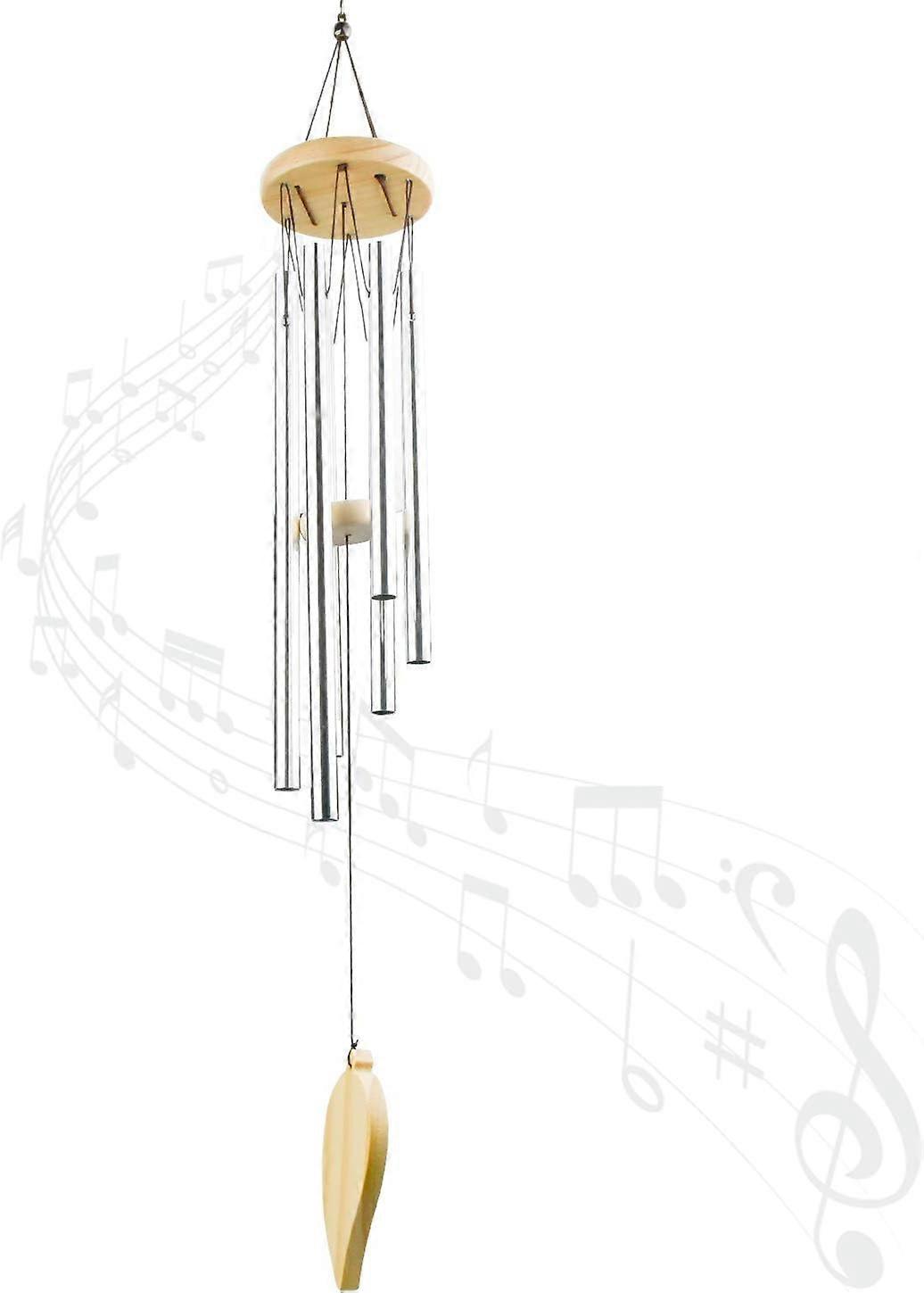 Charming Aluminium Wind Chimes, Creating A Zen Atmosphere With Outdoor Decoration And Pro Tune, Adjustable Wooden Striker Adds A Touch Of