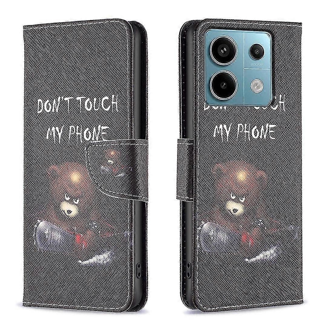 compatible Xiaomi Redmi Note 13 Pro 5G Wallet Case Pattern Folio Leather Cell Phone Cover