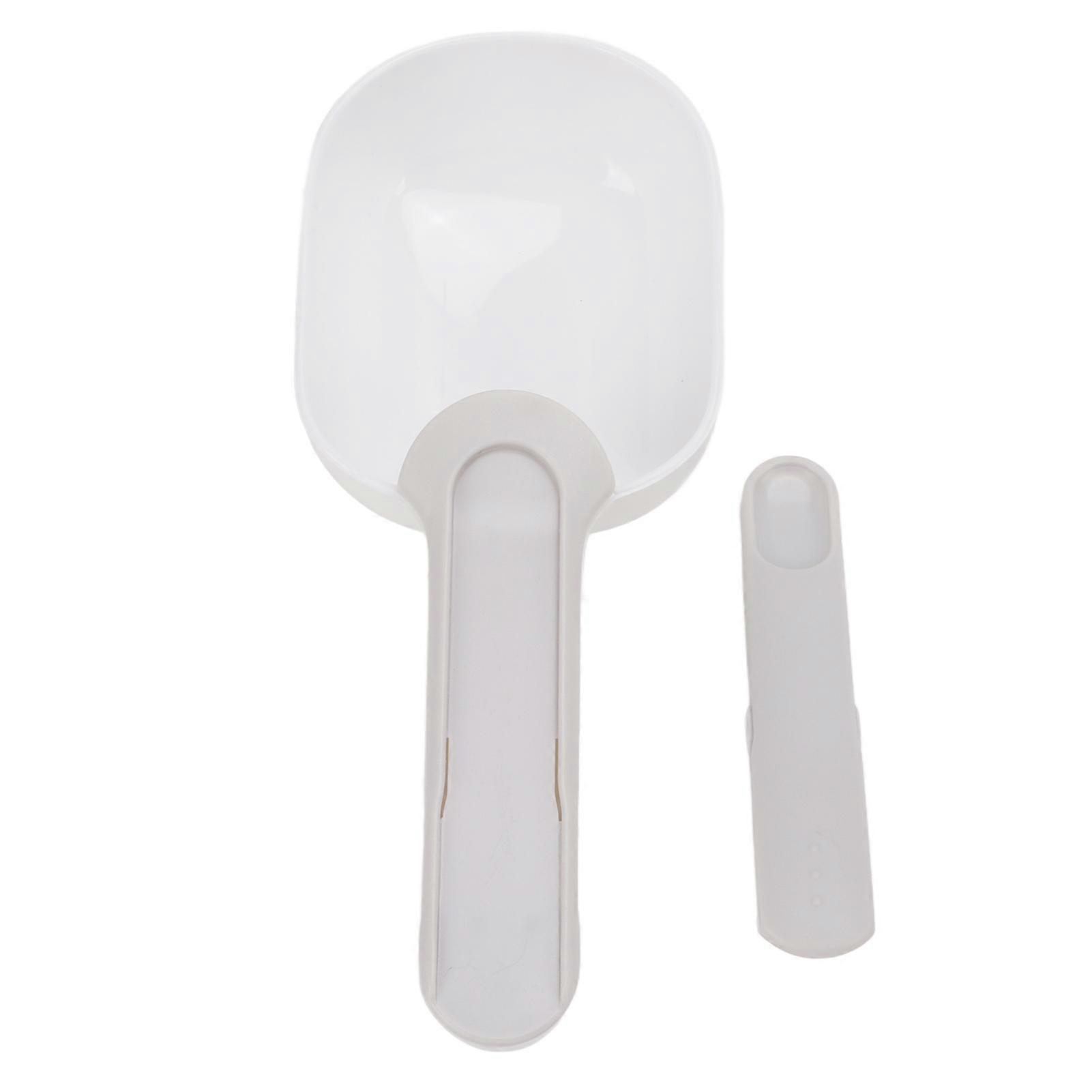 Multifunction Dog Food Scoop with Long Handle, Clip, and Easy-Grip Design for Pet Feeding - 1 Cup Size, Durable Material