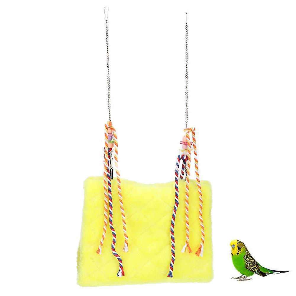 Pet Bird Plush Nest Swing Comfortable Hanging Bed Hammock Play Toy for Parrot