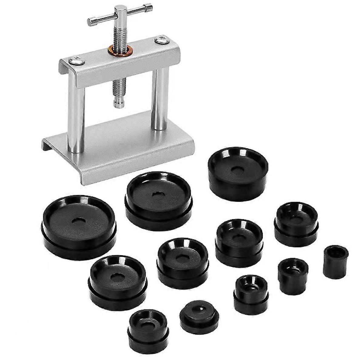 12pcs Watch Presser Set Watch Back for CASE Closing Tool Fitting Dies Watch Repair Tool Die Kit