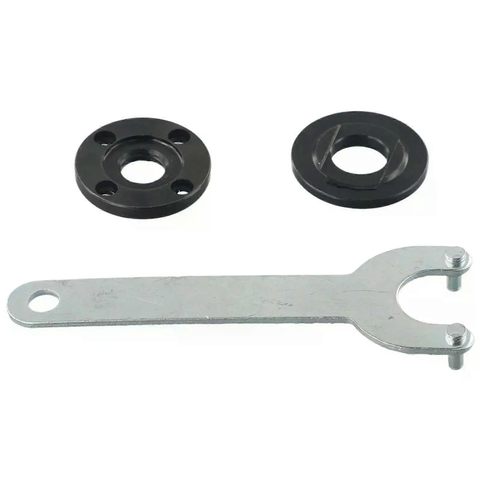 M14 Thread Replacement Angle Grinder Inner Outer Flange Nut Set Tool With Wrench 2* Flange Nut Set Tools 1* Wrench