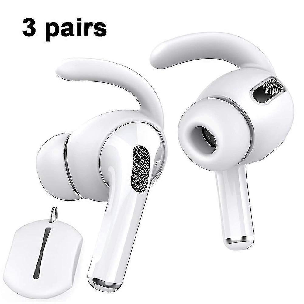 3 Pairs Airpods Pro Ear Hooks Covers Added Storage Pouch Accessories