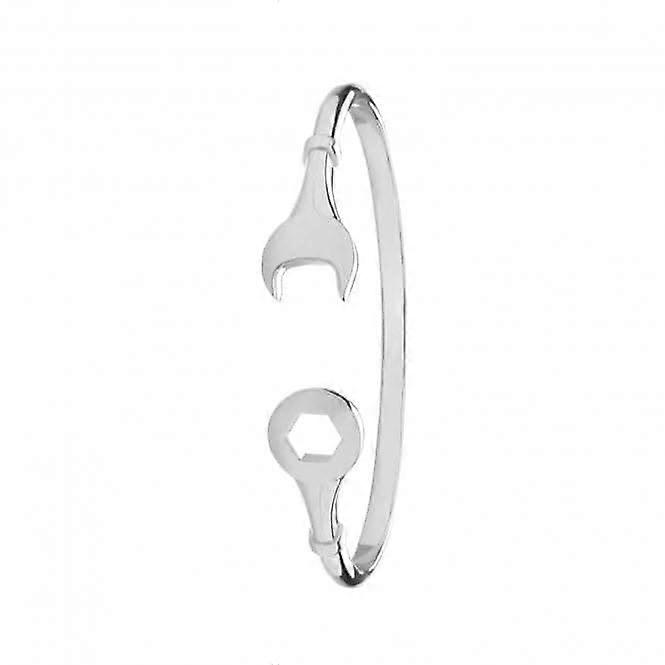 Acotis Silver Bangle Maidens Oval Spanner G4208M