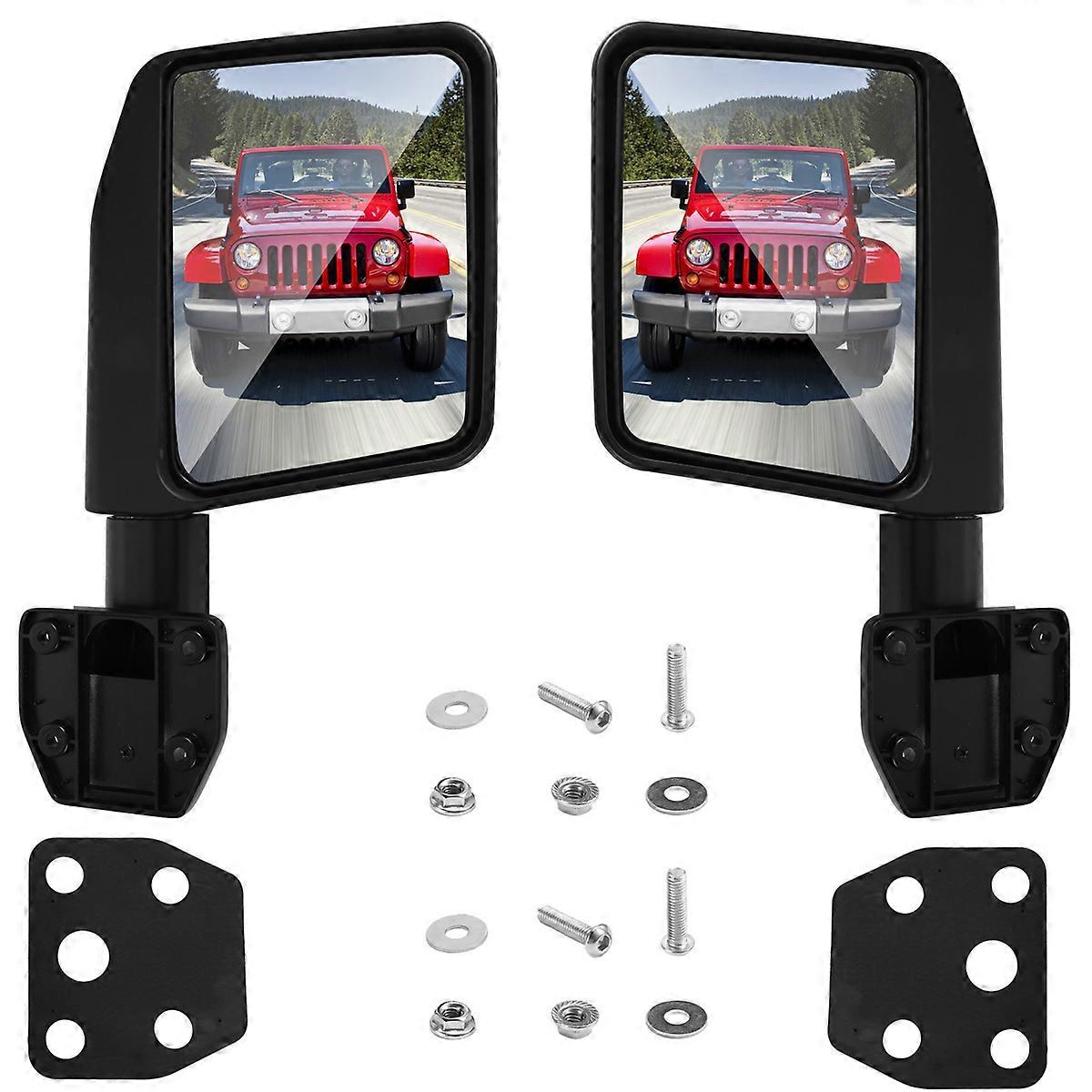 Rear View Mirror Car Door Side Wing Mirror Sansour Side Mirror for JK JL JT 2007-2024