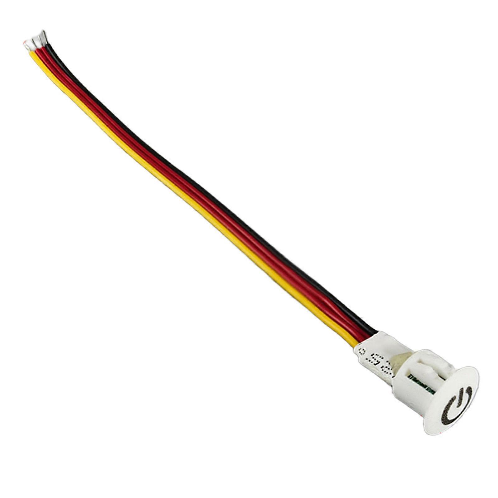 Dimmable Touch Sensors Button Closet Corridors LED Strips Light Switches Home Touch LED Switches Sensors Easy to Use  White hole 10mm