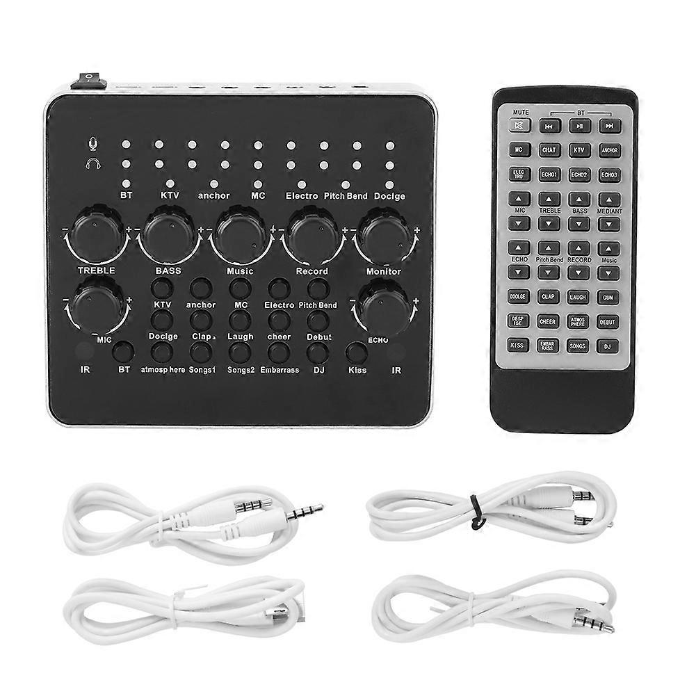 USB Sound Card for Mobile Phone Computer Live K Song Support for Bluetooth Function V10