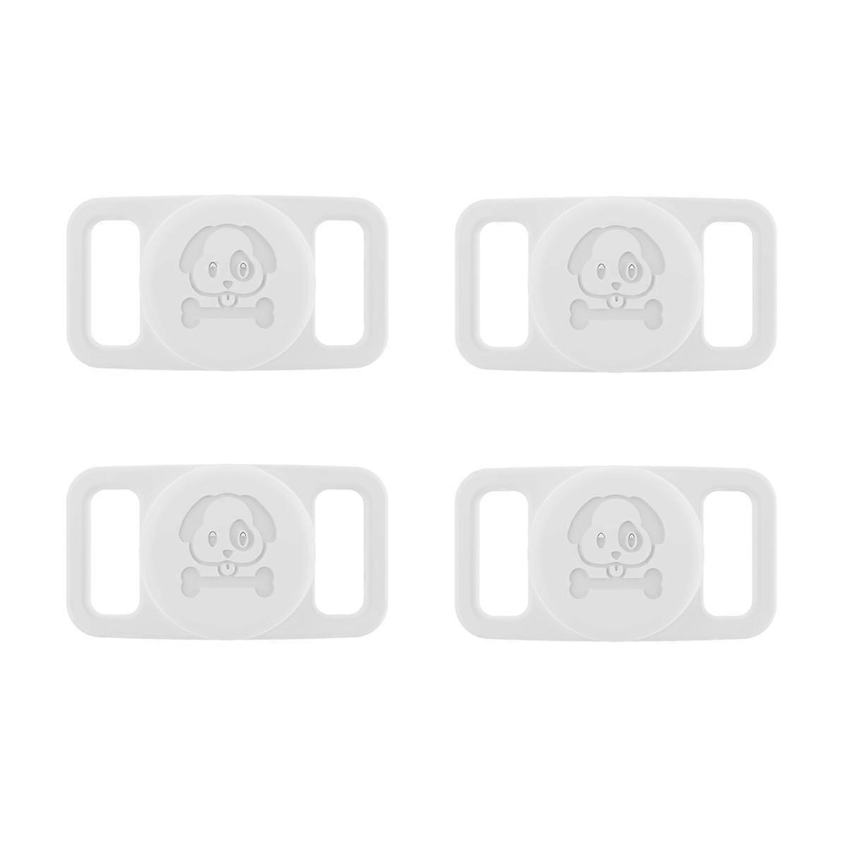 Pet Silicone Tracker Waterproof Protective Case (White)
