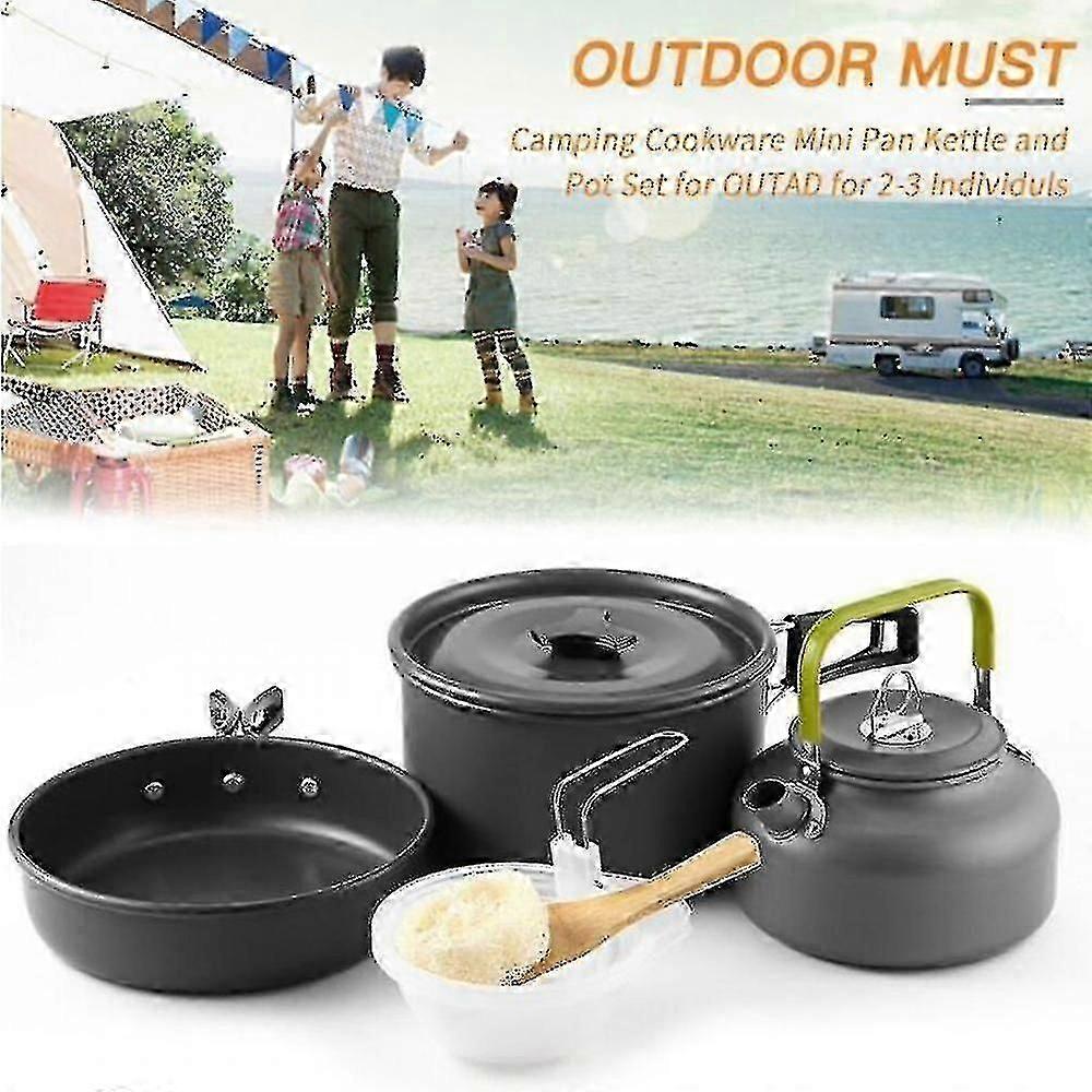 Cookware Sets Outdoor Camping Set Pot Teapot Combination 2-3 Person Set Pot