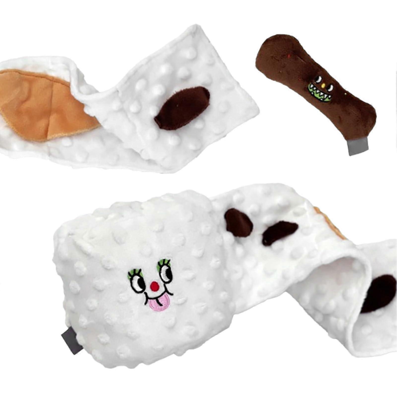 Dog Snuffle Nosework Toy Interactive Puzzle Treat for Small Dogs, Durable Fabric, Hide and Seek Design