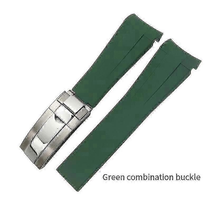 20 מ"מ 21 מ"מ 22 מ"מ 19 מ"מ רצועת שעון גומי מתאימה לרולקס סאבמרינר דייטונה GMT יאכטה-מאסטר רצועת סיליקון שעון שחור צמידים - שחור ורד זהב גבוה