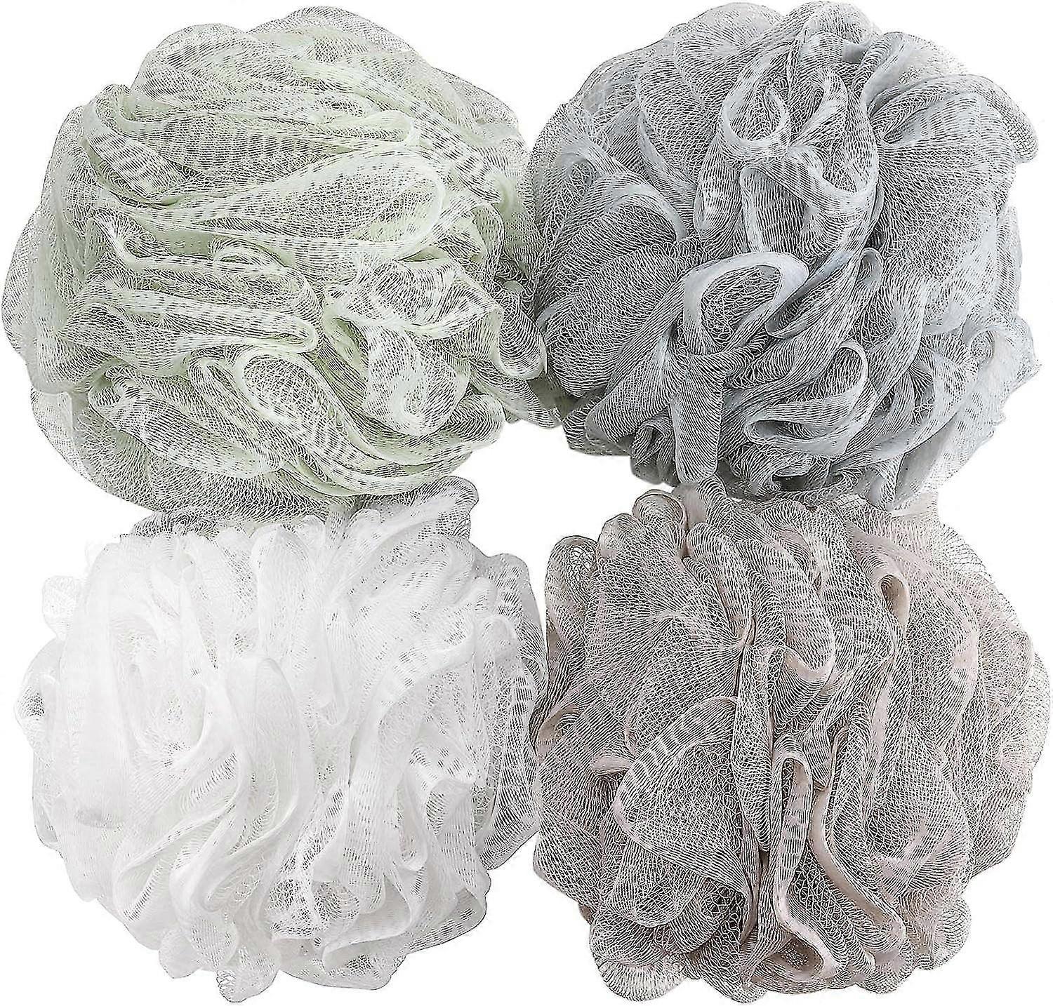 Luxurious 60g Bath Sponge Loofahs - Soft Exfoliating Mesh Pouf for Refreshing Cleansing & Quick Drying - Vibrant Colors