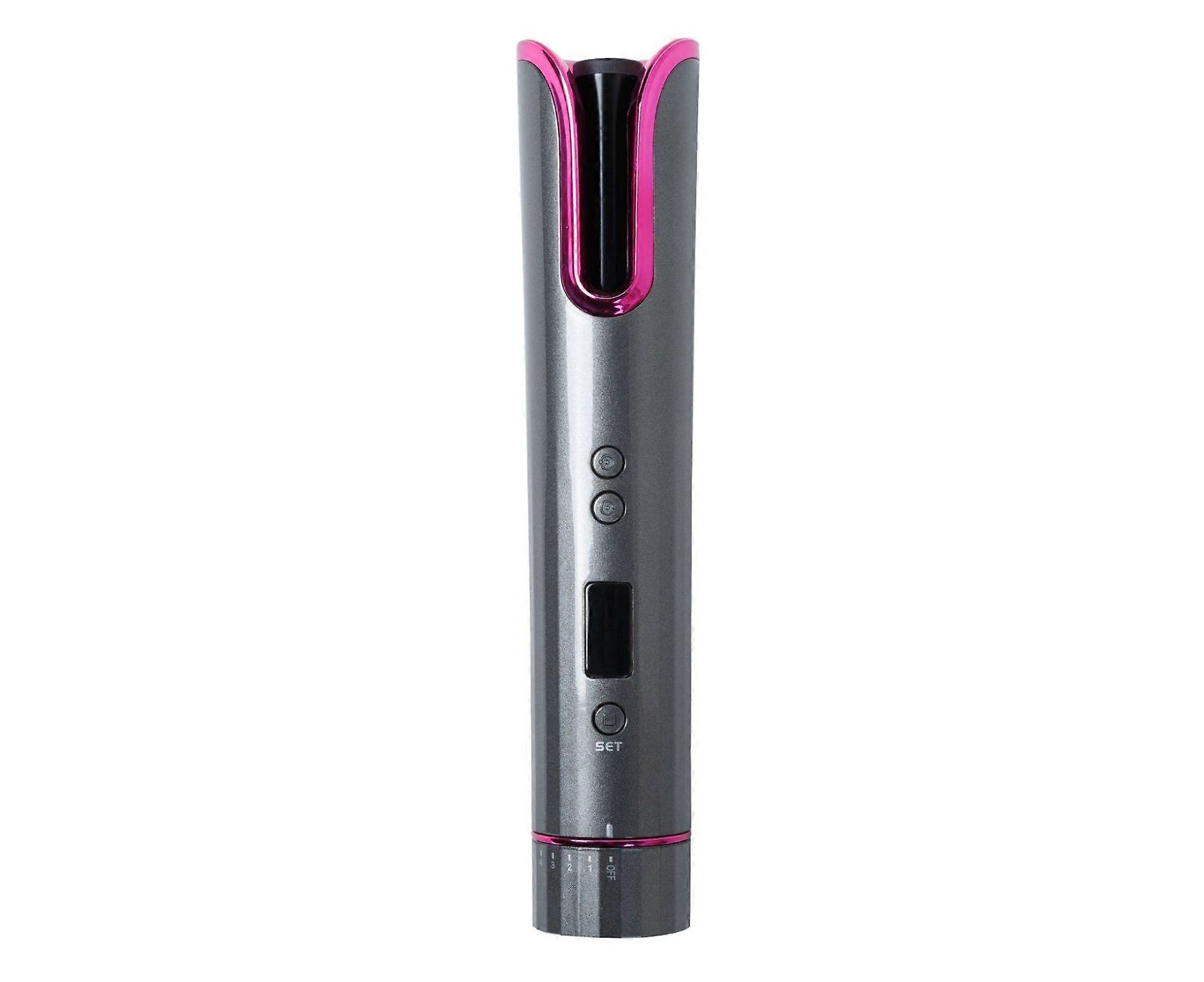 MDJ-808 Cordless Automatic Hair Curler - USB Rechargeable, 4 Temp Settings, 6 Timer Options, Travel-Friendly