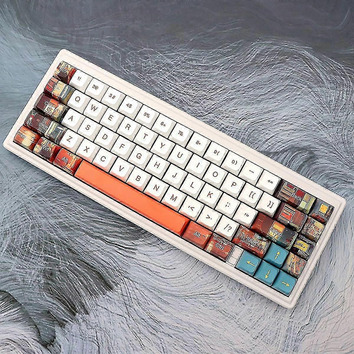 133-key Pbt Key Cap Xda Ball Cap 7u Bar Split Bar Cap -sided Sublimat Key For Mechan