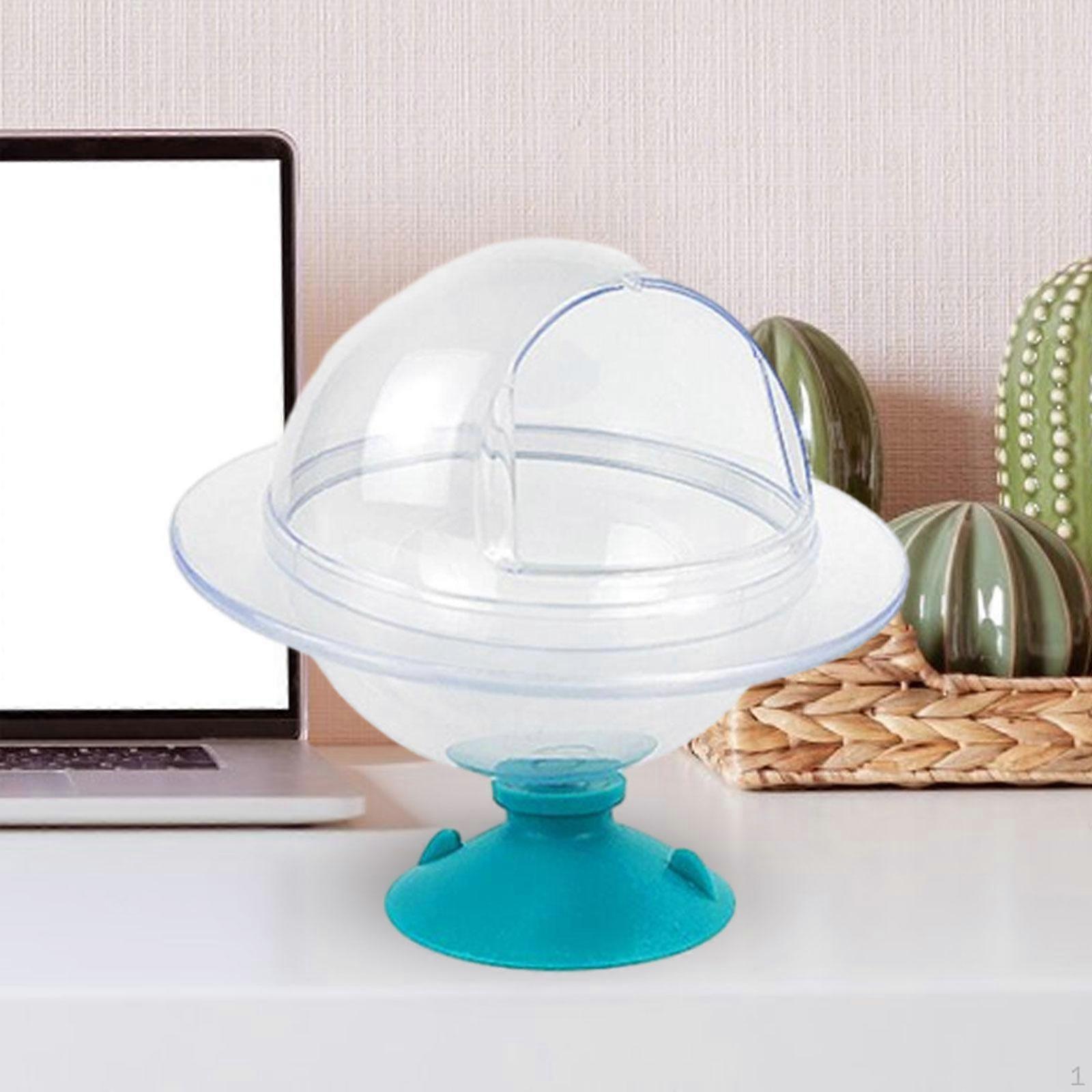 Clear Hamster Sand Bath House with Detachable Shower Feature
