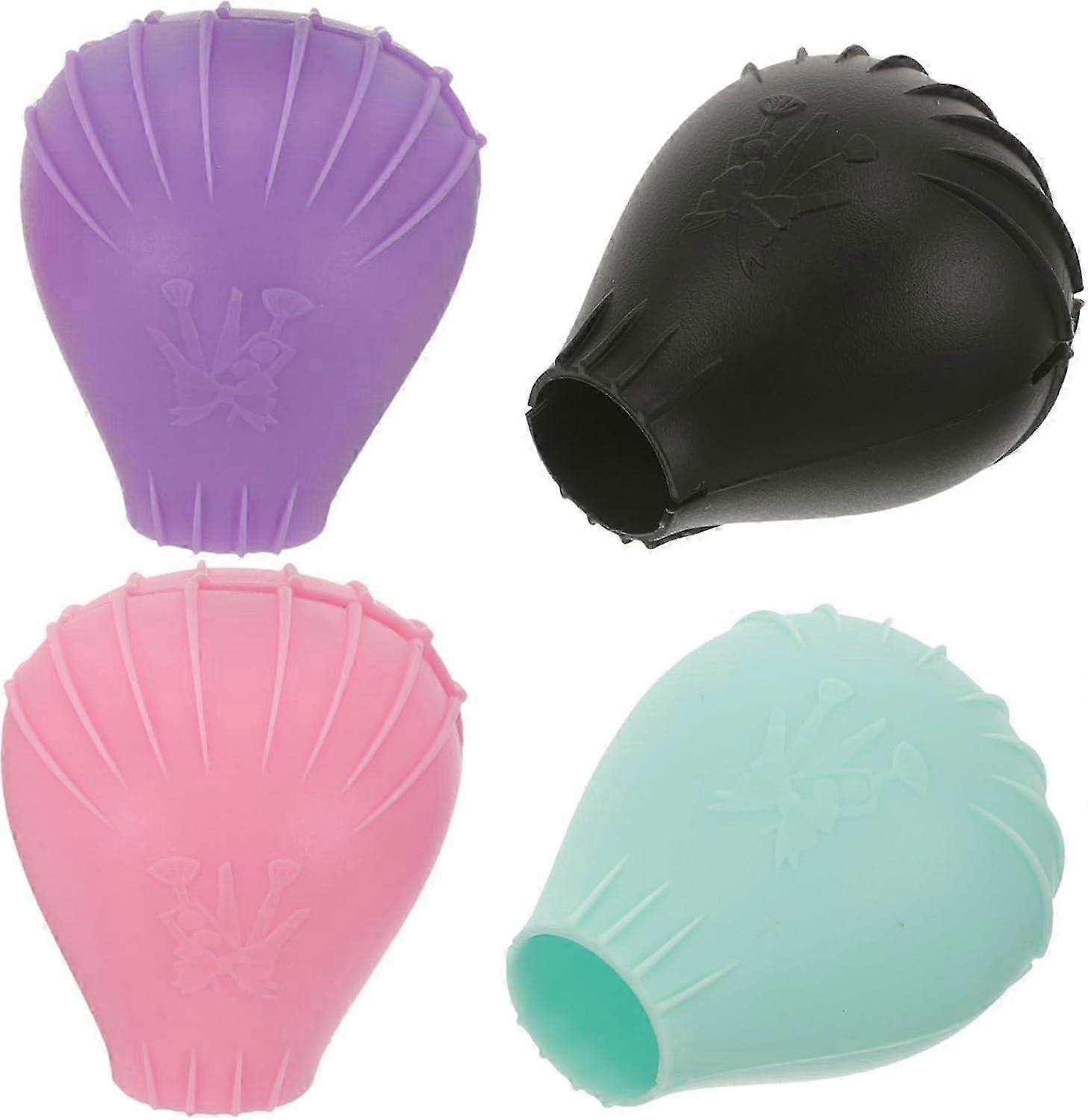 4pcs Silicone Makeup Brush Covers Protector Holder Dust Cover