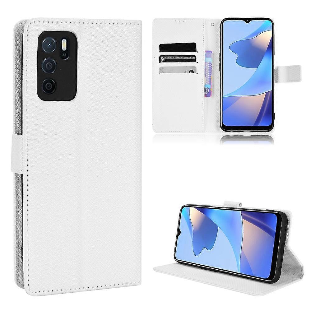 For OPPO A16 / A16s Diamond Texture Leather Phone Case