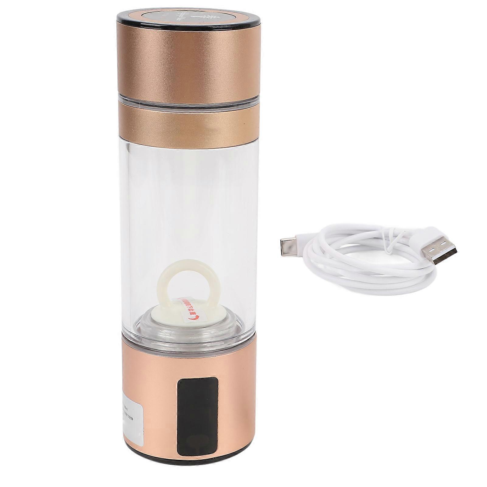 Bottle 260ml Rechargeable Portable Generator SPE PEM Technology Hydrogen Water Ionizer Machine