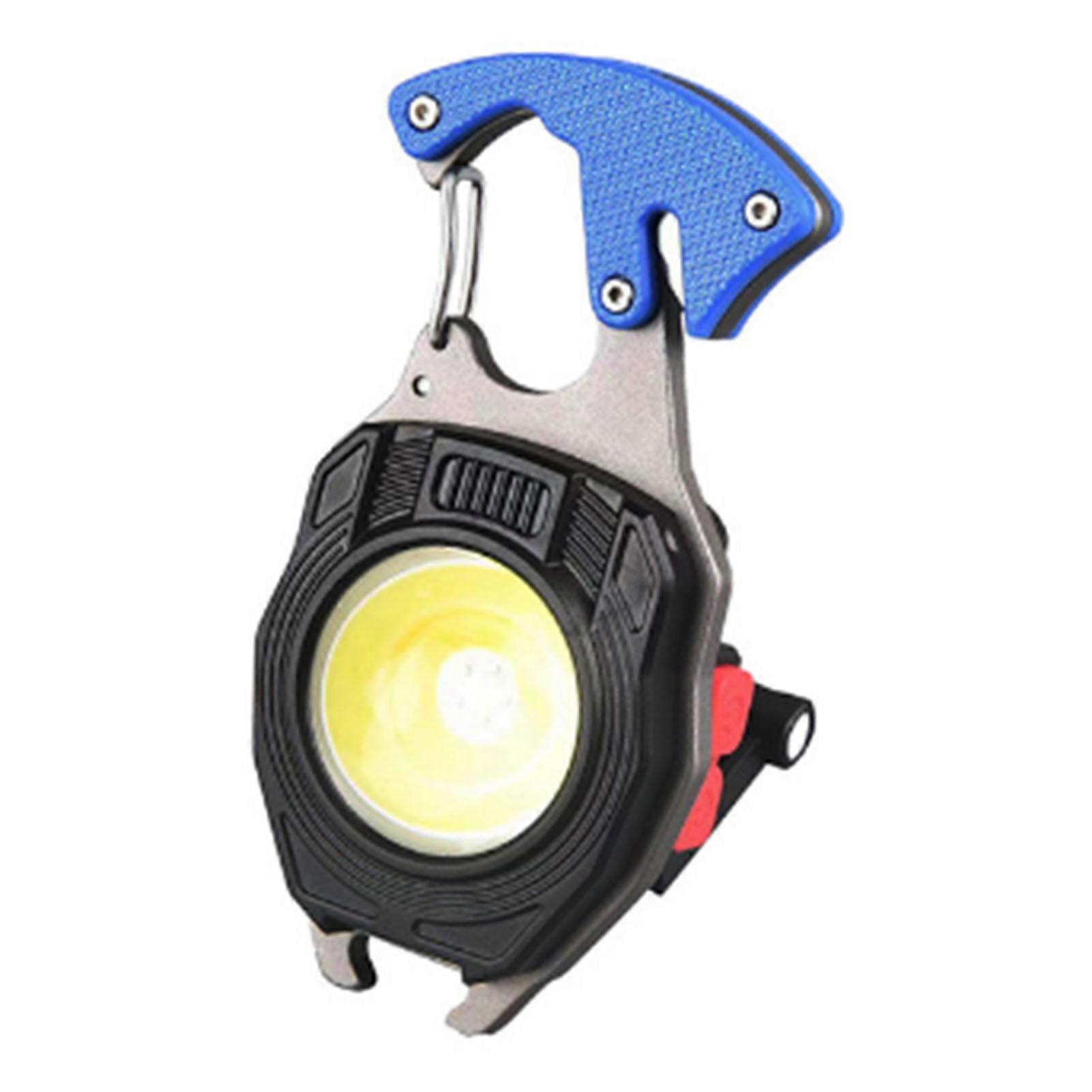 Key Chain Light Super Bright LED Dual Source Red White Multifunctional Portable Mini Work Light for Exploration