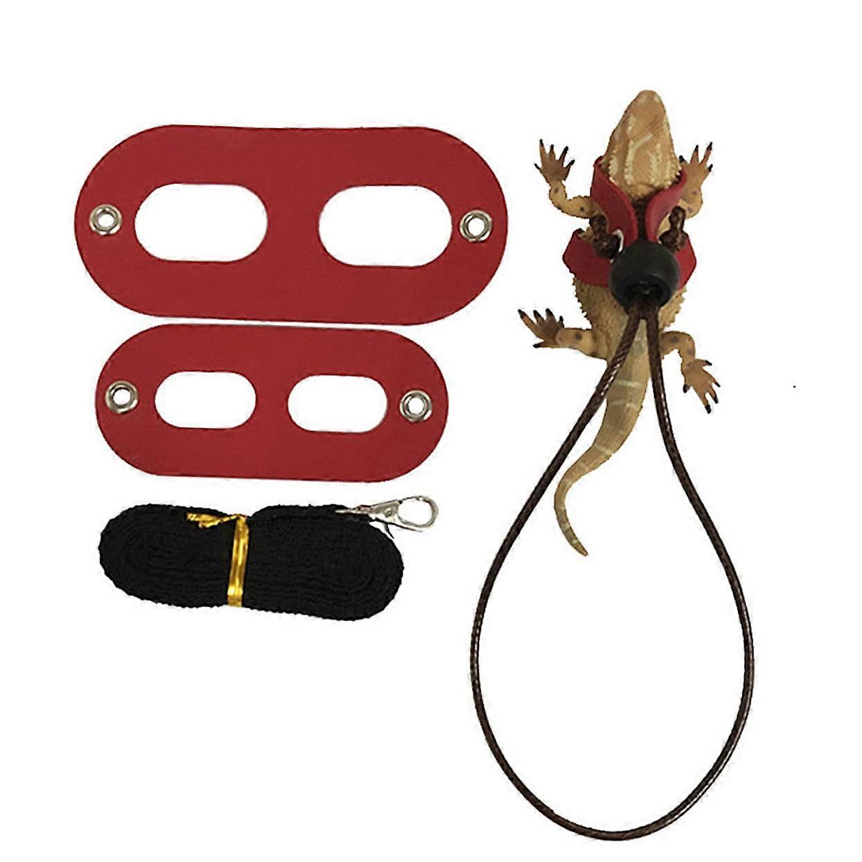 2 Pack Lizard Harness Set Traction Rope for Chameleons Pet Accessories