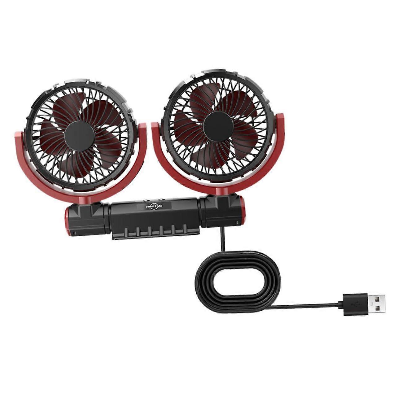Powered Car Seat Fan Mini Electric Cooling Fan for Summer Use, Adjustable Speed, Portable Design, Fits Most Vehicles