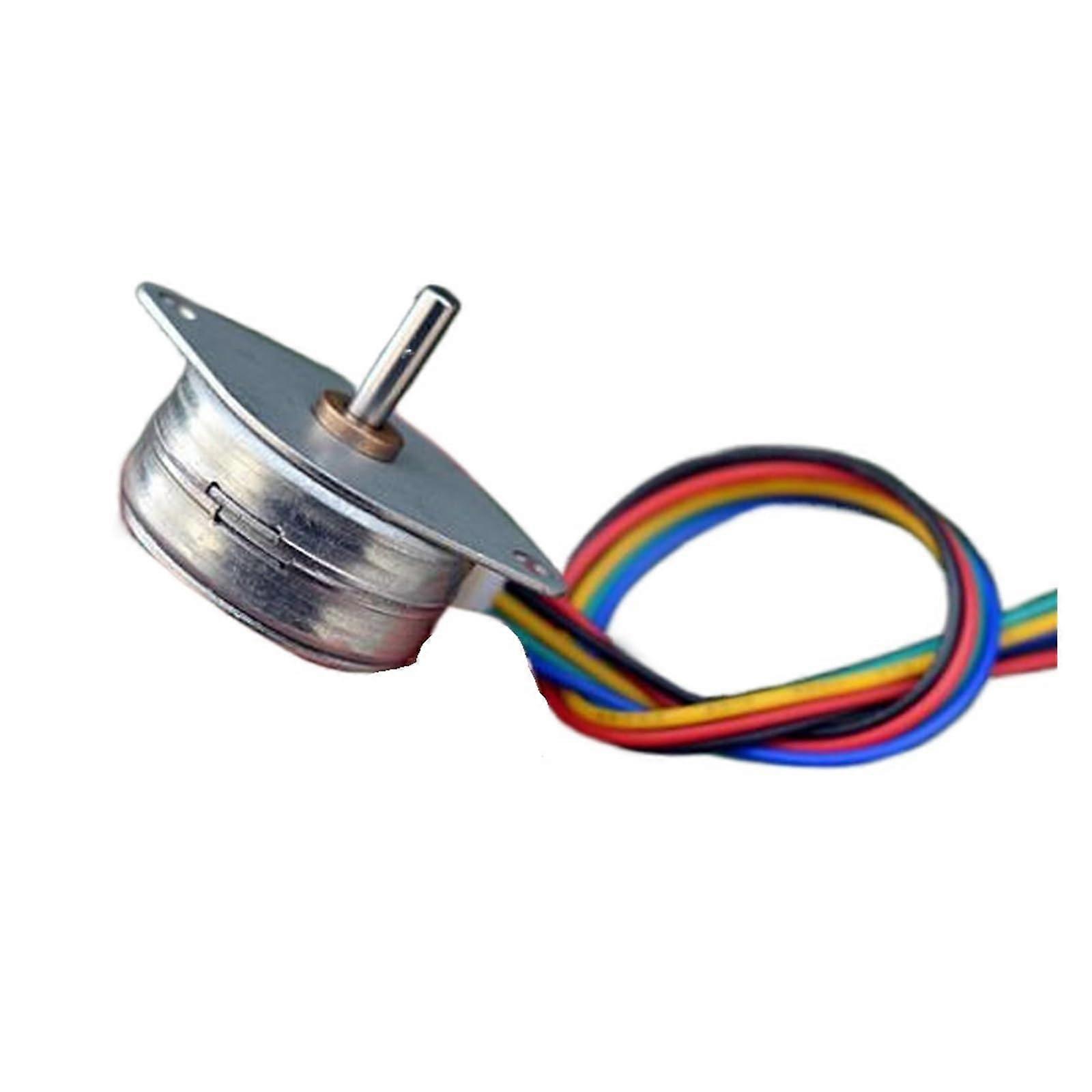 2 PCS Mini Four Phase Five Wire Stepper Motor 25MM 15 Degree SPG0001 Toy Engine with Wire for Robotics and DIY Projects