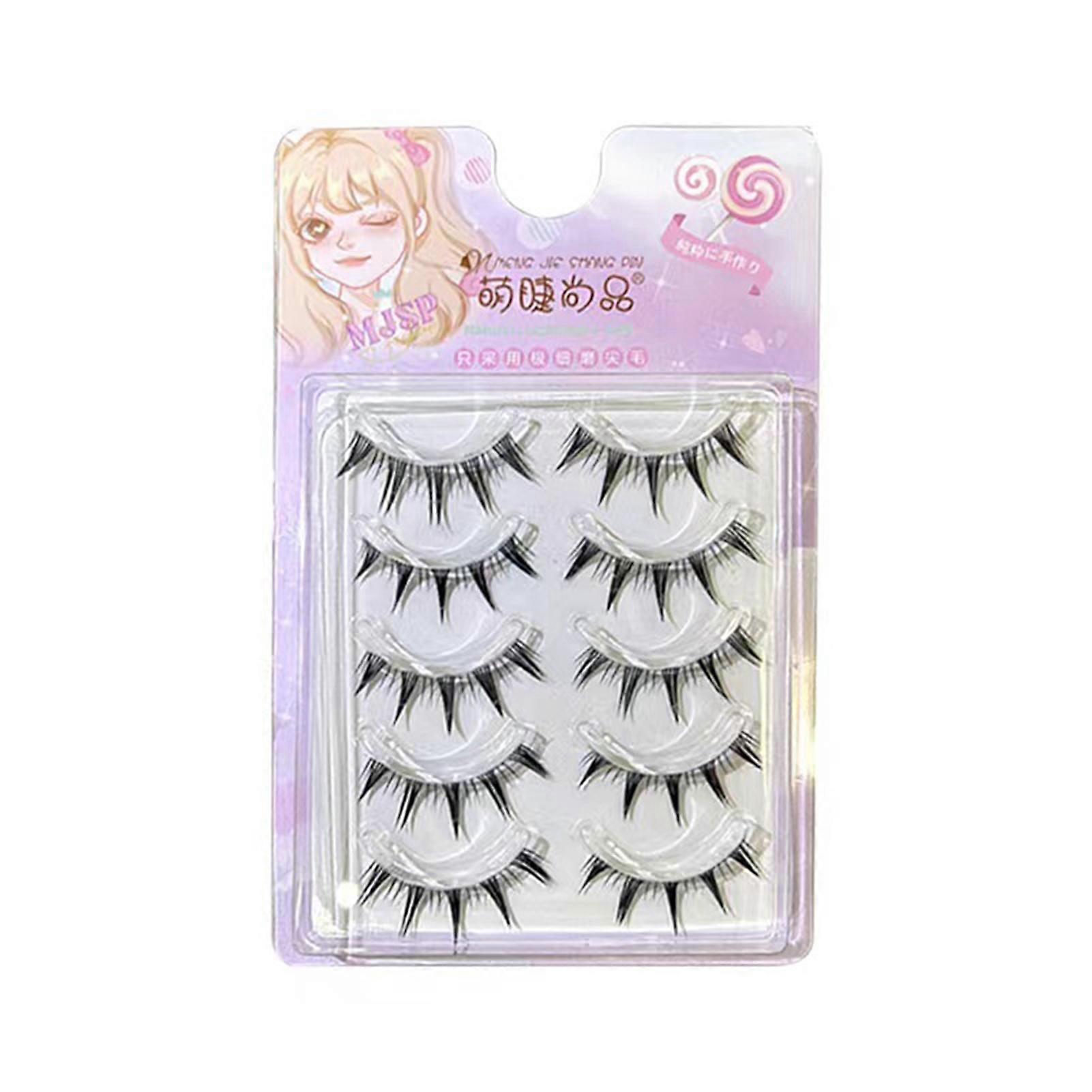 Natural Simulation False Eyelashes 3D Effect Curling Fluffy Soft Eyelashes