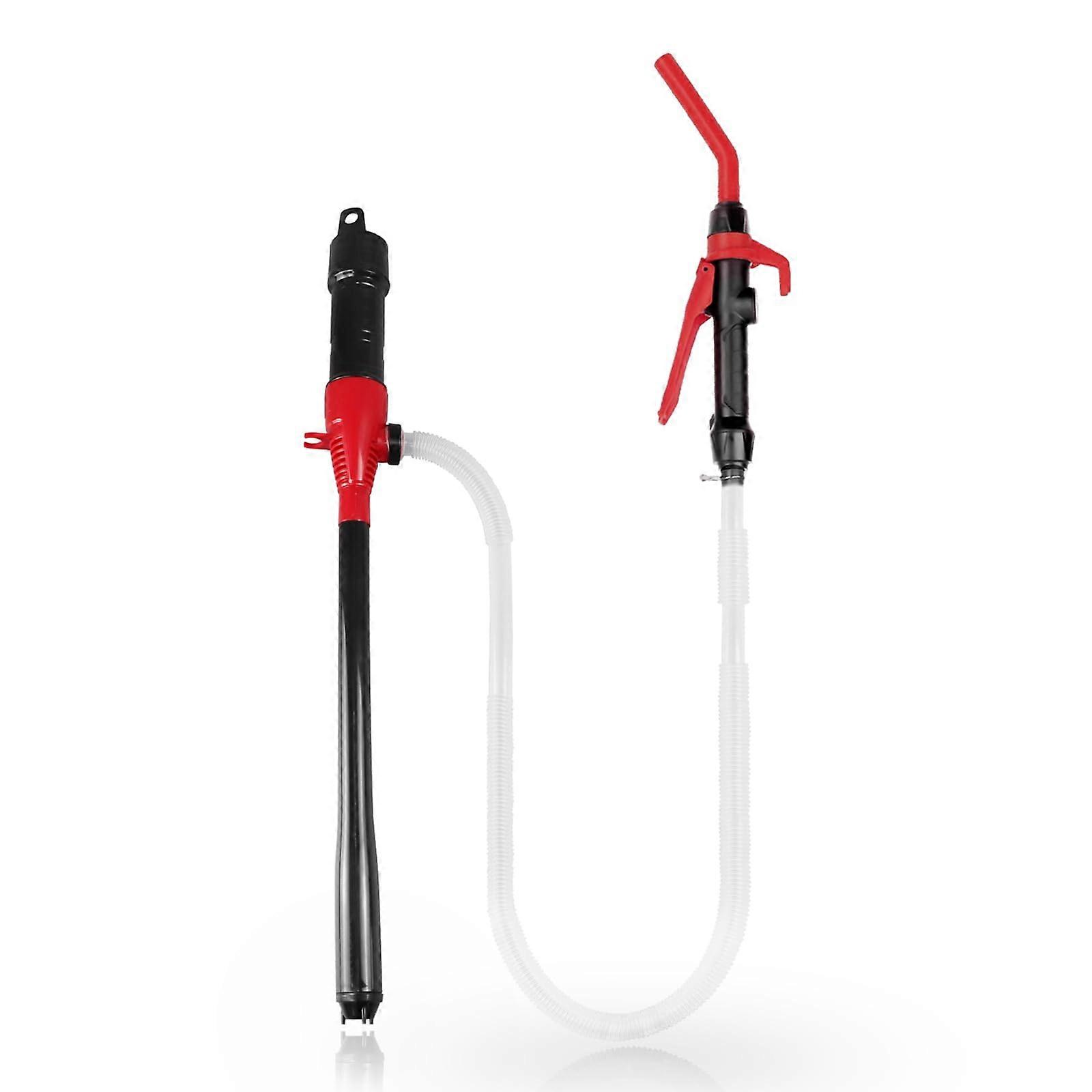 Gas Transfer Pump Battery Powered With Nozzle 3 Ft Hose 2.2 GPM For Water Kerosene Gas Can