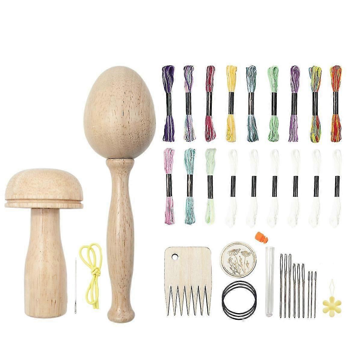 2 Adet Darning Malzemeleri Kiti Çorap Darning Mantar Ahşap Darning Malzemeleri ile Göz için Darning Yumurta