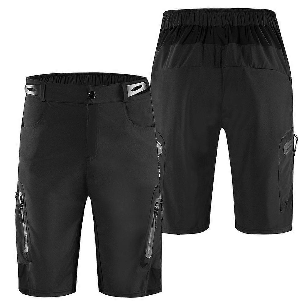 Men Loose Fit Cycle Shorts Breathable Quick Dry MTB Bike Shorts Outdoor Sports Running Biking Riding Fitness Casual Summer Shorts with 7 Pockets