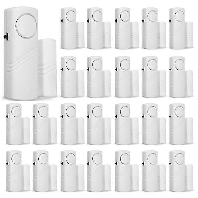 24Pcs Door and Window Alarm Electronic Alarm Window Alarm Sensor Anti-Burglary Window Security Alar