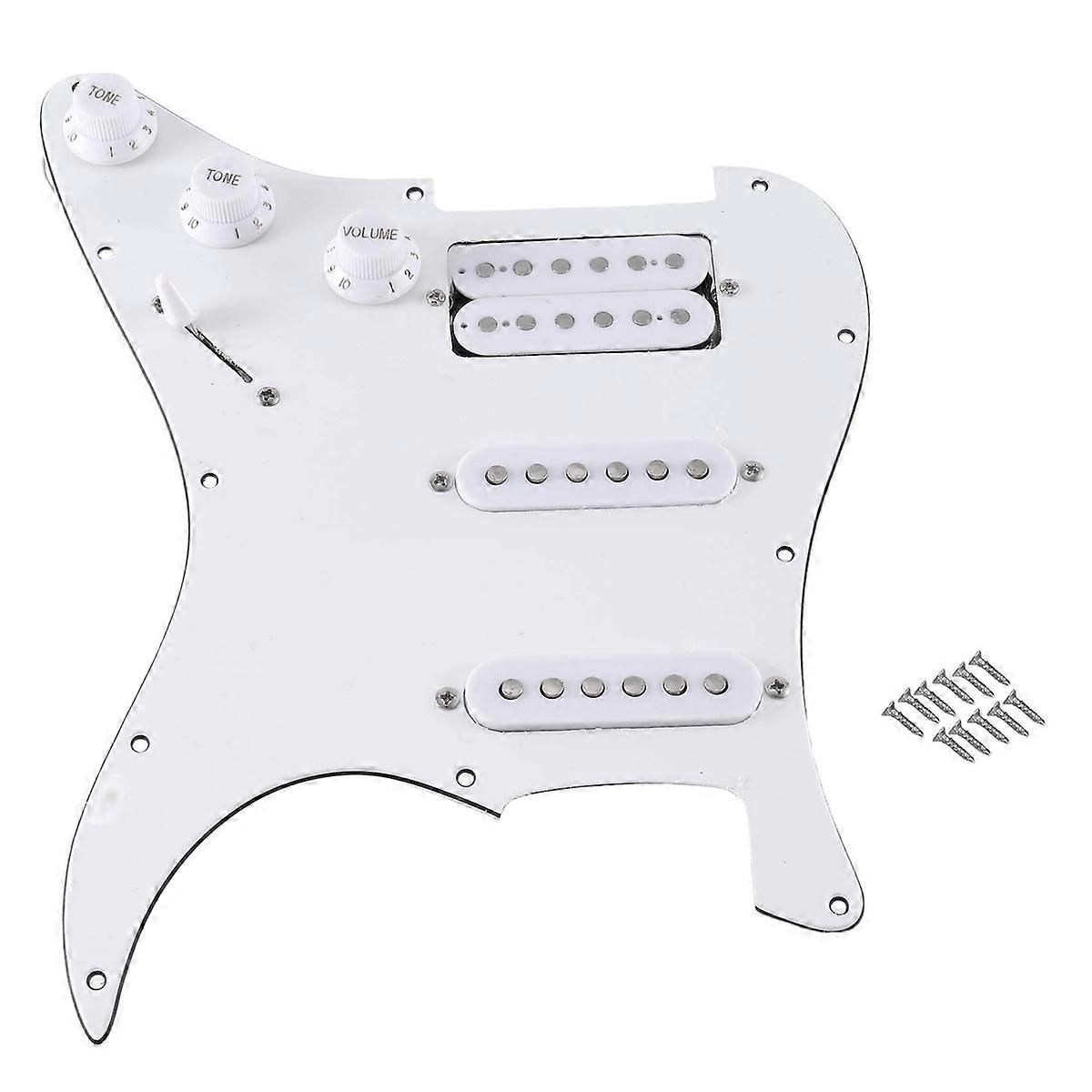 SQ Electric Guitar Loaded Prewired Pickup Assembly White Regular