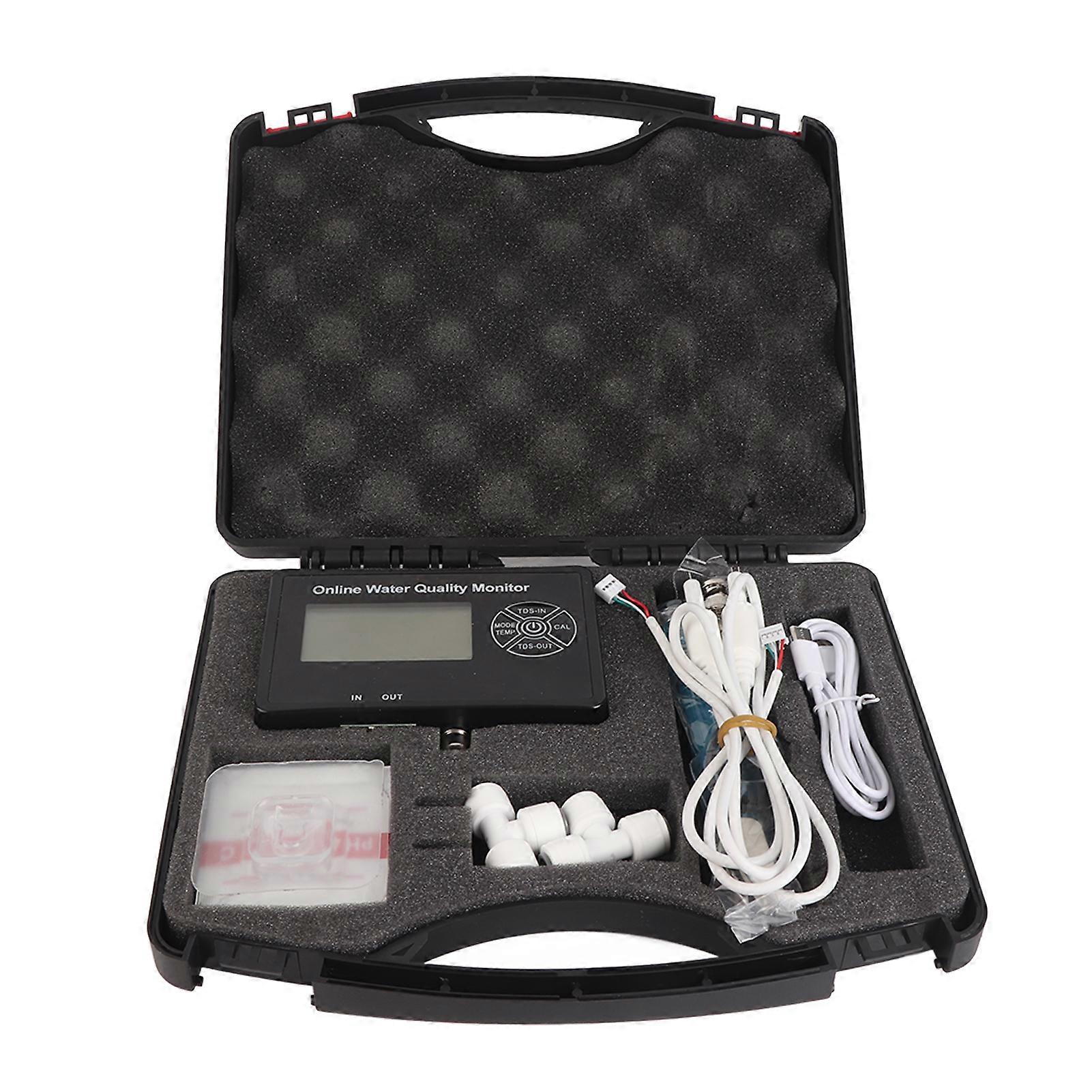 TDS EC PH Temperature Humidity Tester Accurate Wall Mounted Temp Compensation Water Quality Monitor Meter