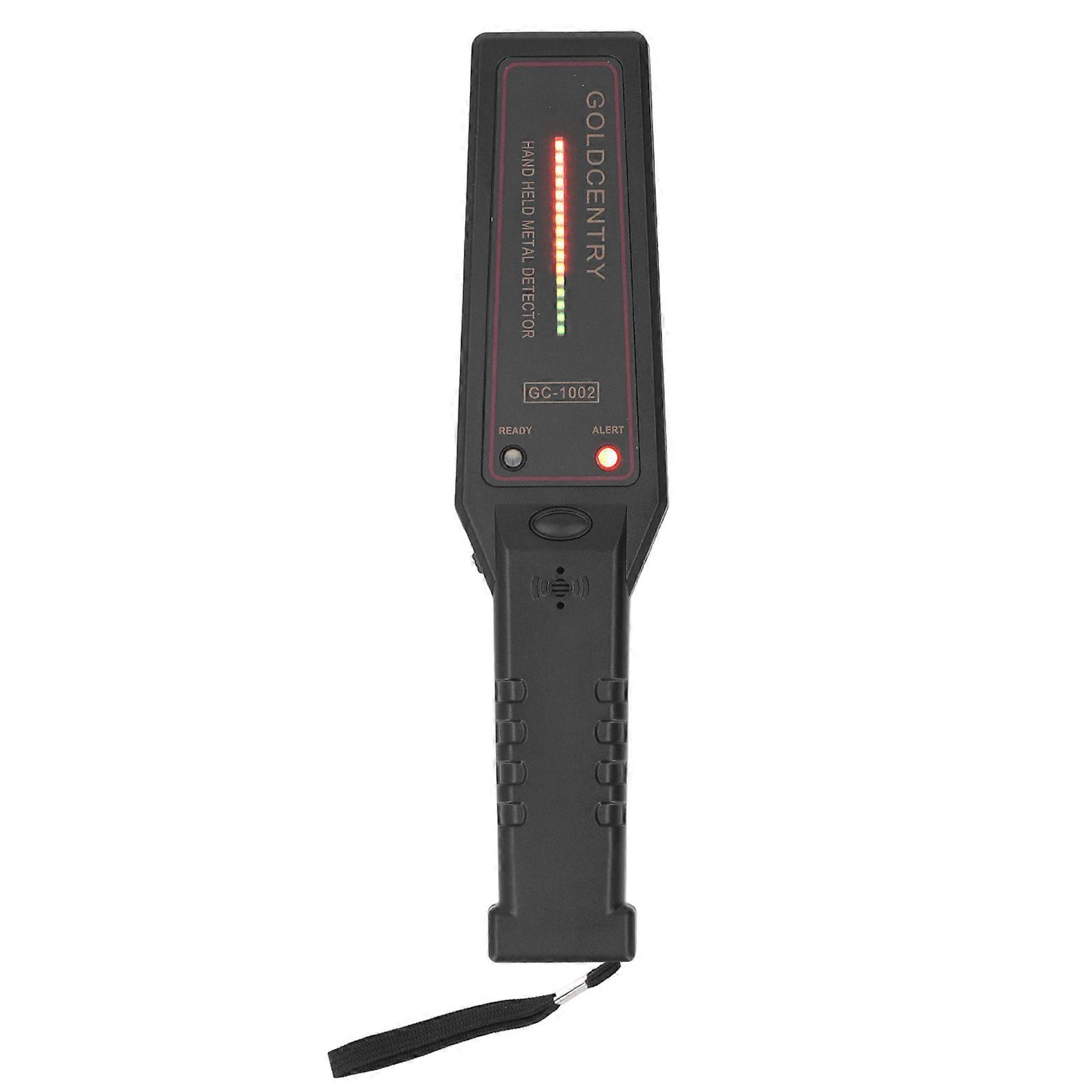 Handheld Metal Detector Portable Vibration Buzzer Security Detection Alarm with LED Indicator